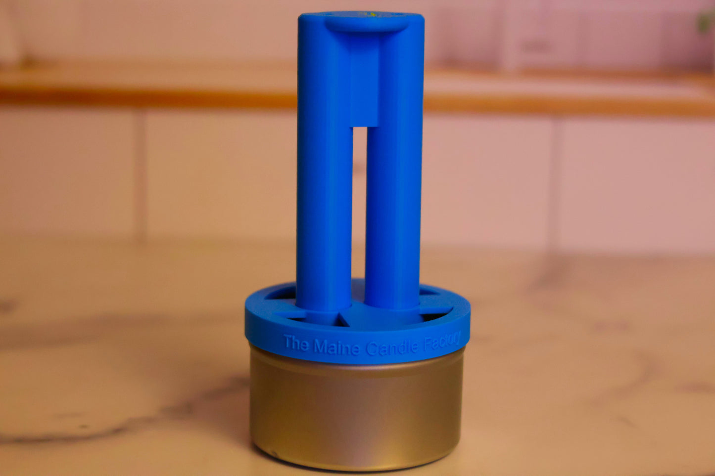 Custom Candle Wick Centering Tool with Holder Clip | Dual Wick Setter