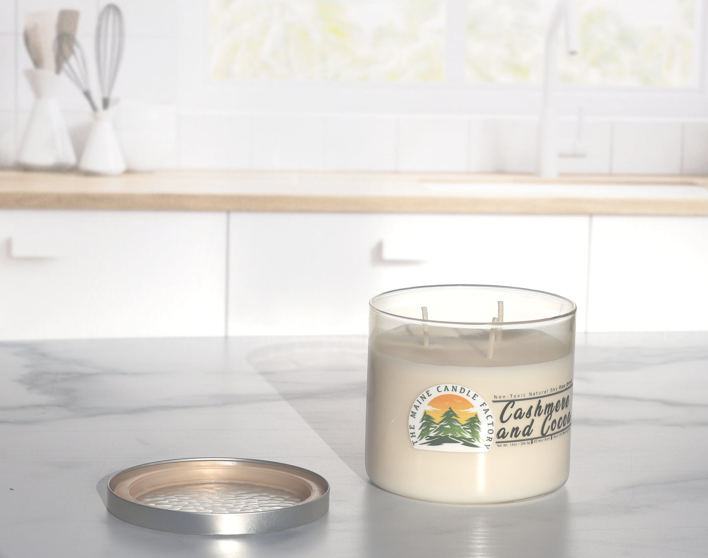 Cashmere and Cocoa 3-wick Soy Candle